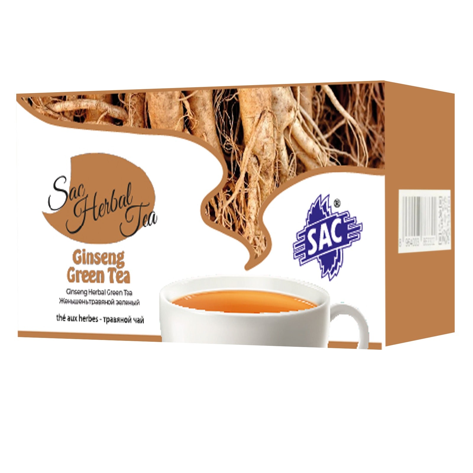 Ginsing Herbal Green Tea (20 Sachets Per Pack)