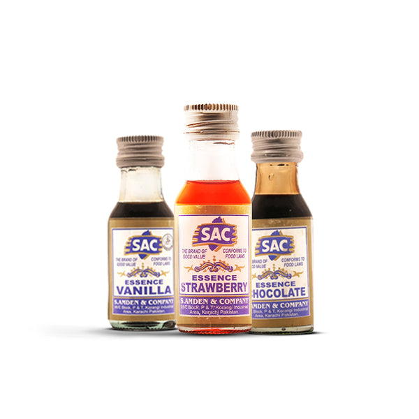Vanilla, Strawberry & Chocolate Essence Flavor - 25ml (Pack of 3)
