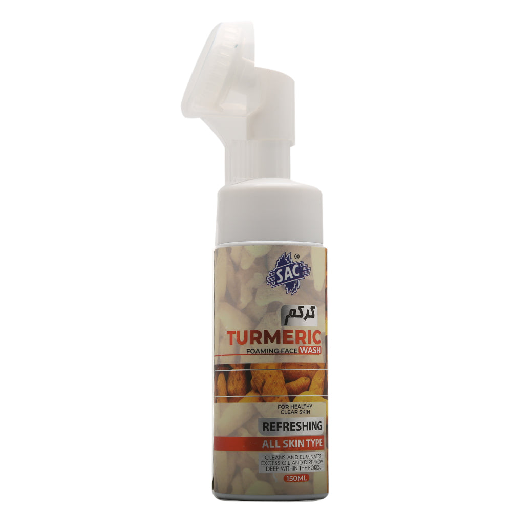 Turmeric Acne Clearing Foaming Face Wash 150ml with Silicon Brush