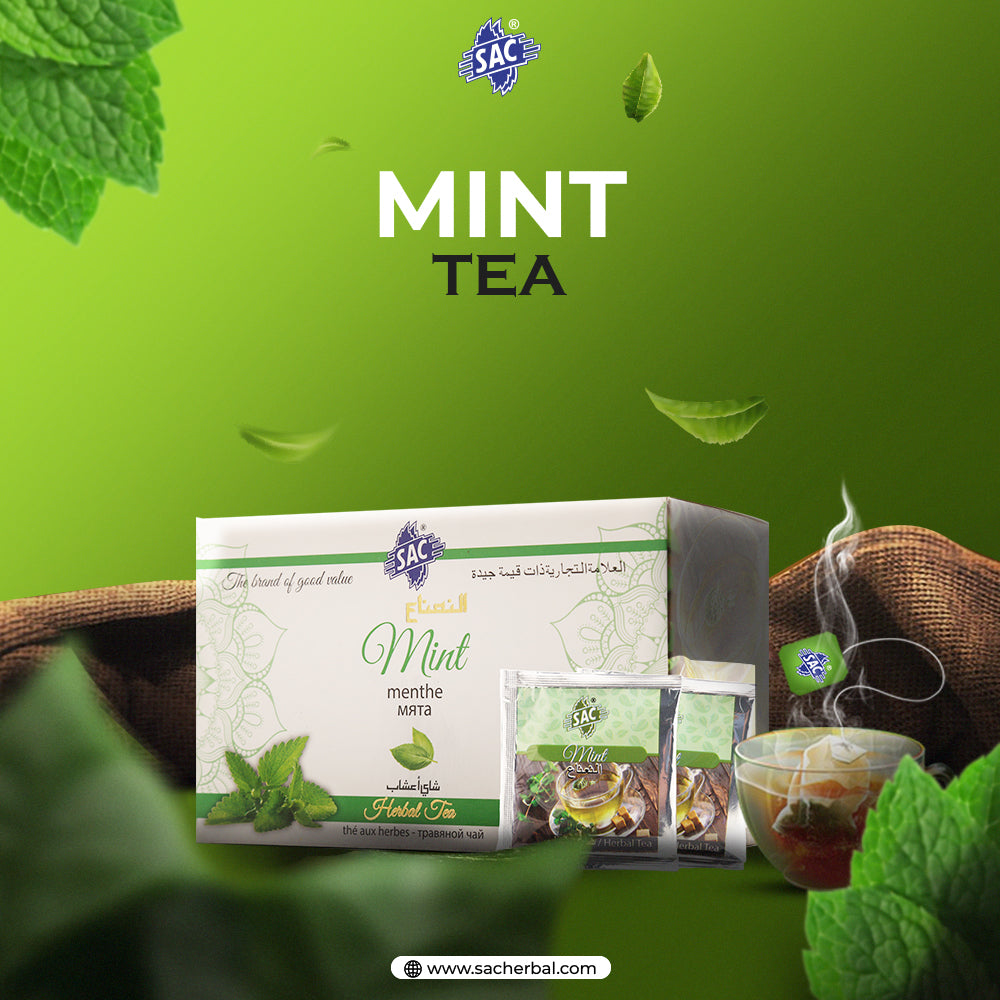 Mint Herbal Green Tea (20 Sachets Per Pack)