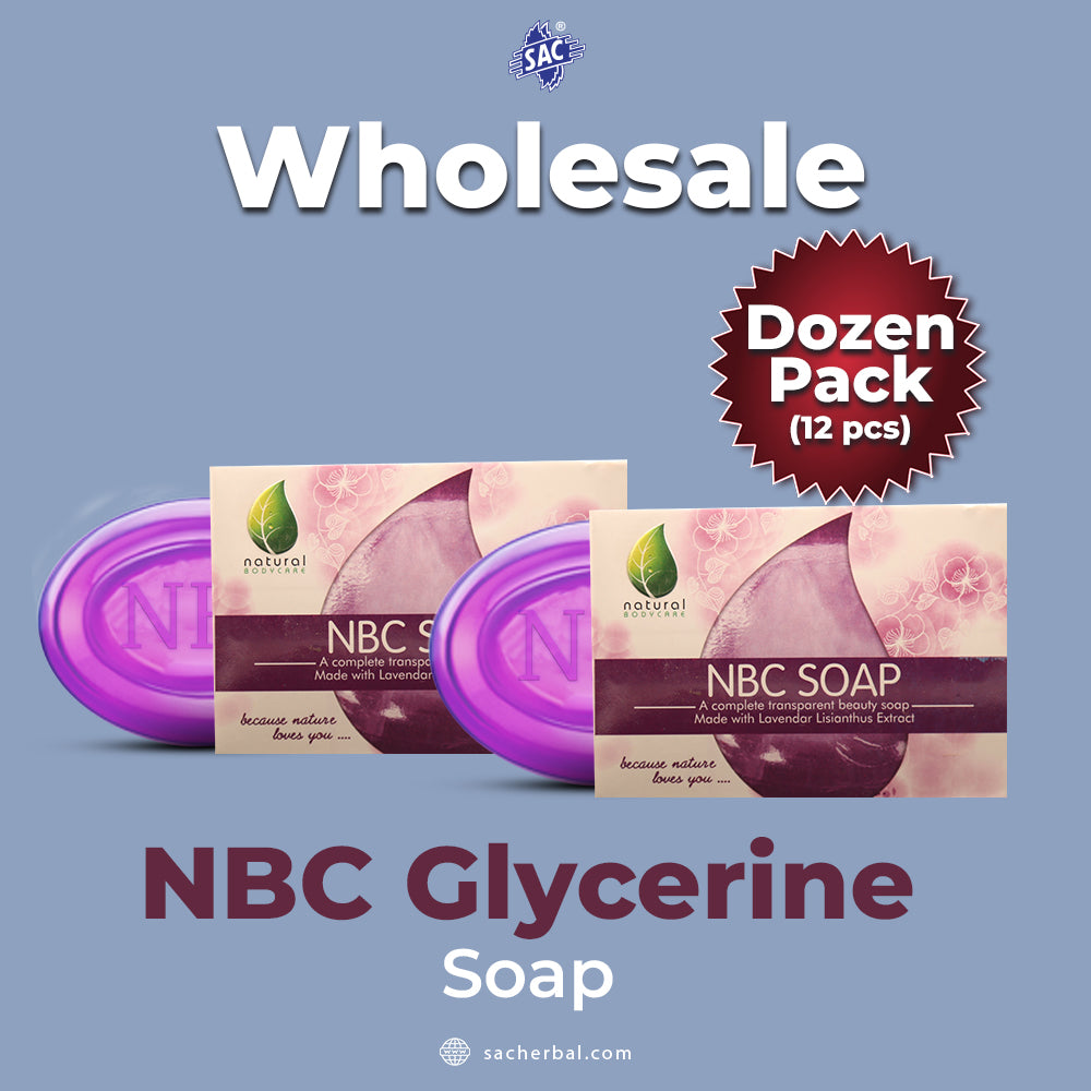 NBC glycerin Soap Purple - 125gm (Dozen Pack 12 pcs)