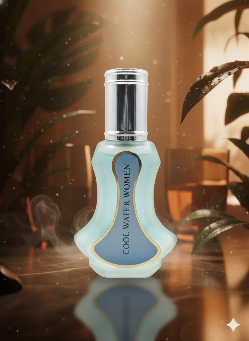 Cool Water Women Impression by Al-Taha – 35ml Long-Lasting Fresh & Aquatic Perfume