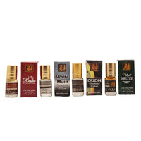 Attar 3ml Pack of 4 (Brute, Oudh, White Musk & Rasha)