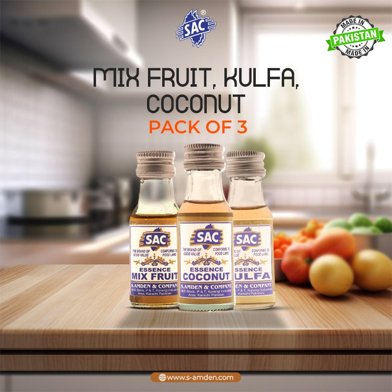 Kulfa, Mix Fruit & Coconut Flavor - 25ml (Pack of 3)