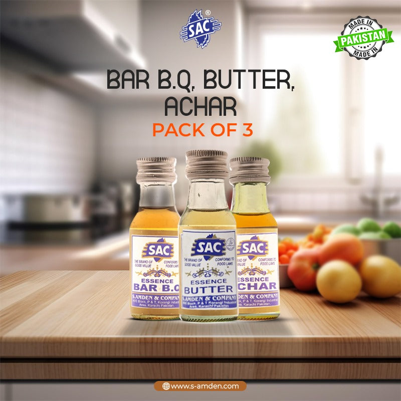 Butter, Achar & BBQ - 25ml (Pack of 3)