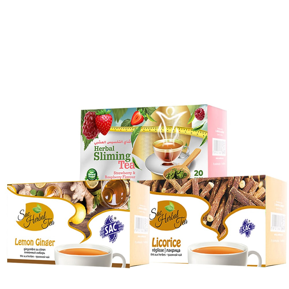 Diva's Choice Tea Pack  (Lemon Ginger, Licorice, Slimming)