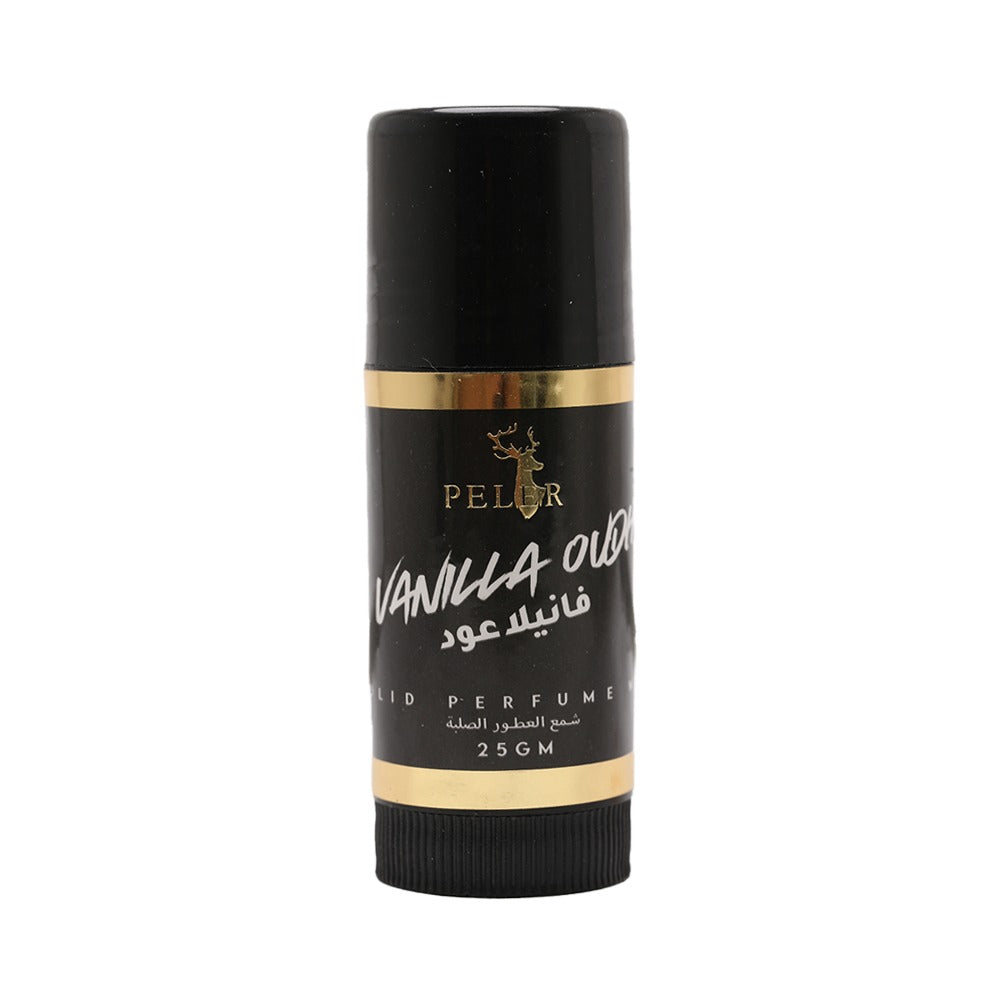 Buy Vanilla Oudh Solid Perfume Wax Online by Peler