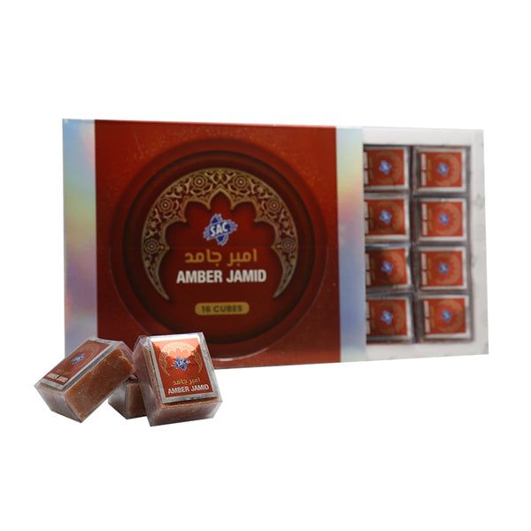 Musk Cubes Premium Amber Jamid (25gm x 16 Cubes)