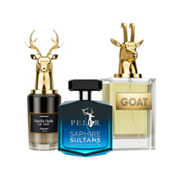 Men’s Day Perfume Trio – Vanilla Oudh, Sapphire Sultan & GOAT