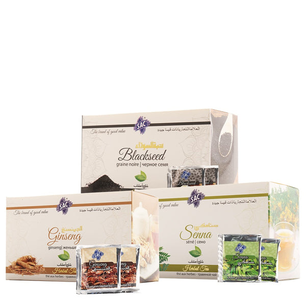 Power tea pack (Ginseng, Senna, Blackseed )