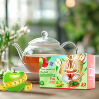 Herbal Slimming Green Tea Green & Red Apple (20 Sachets Per Pack)