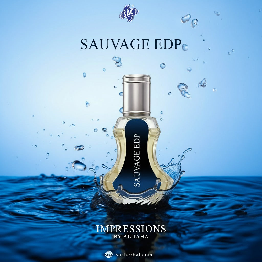 Sauavage EDP Impression by Al-Taha – Long Lasting Fresh Woody Perfume for Men (35ml)