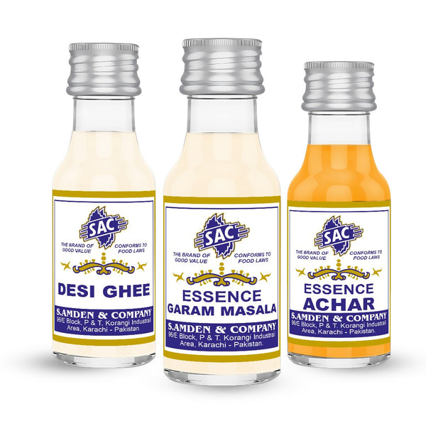 Desi Ghee, Achar & Garam masala - 25ml (Pack of 3)