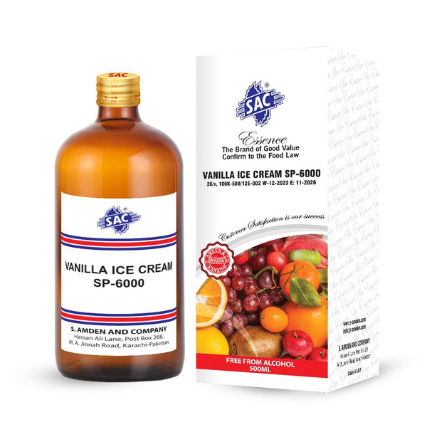 SAC Vanilla Ice Cream Essence SP-6000 – Premium Food Grade Flavor 500ml