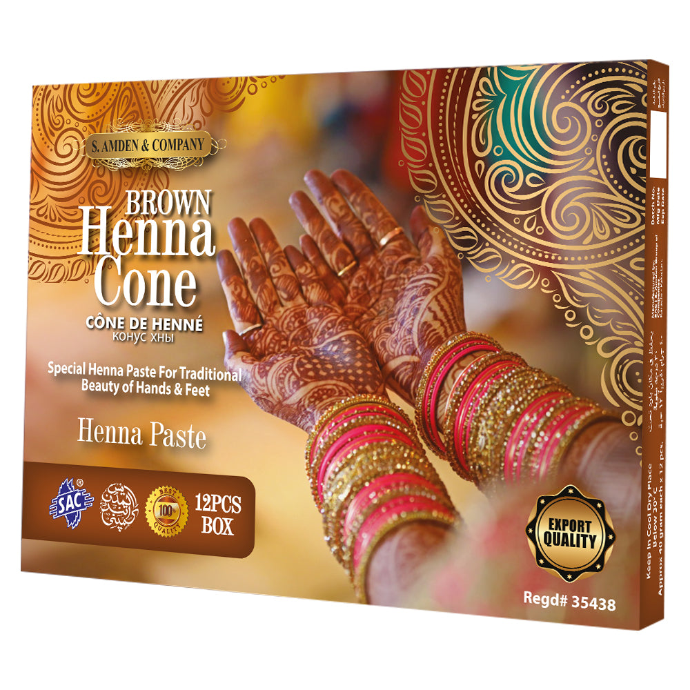 Brown Henna Pack of 12