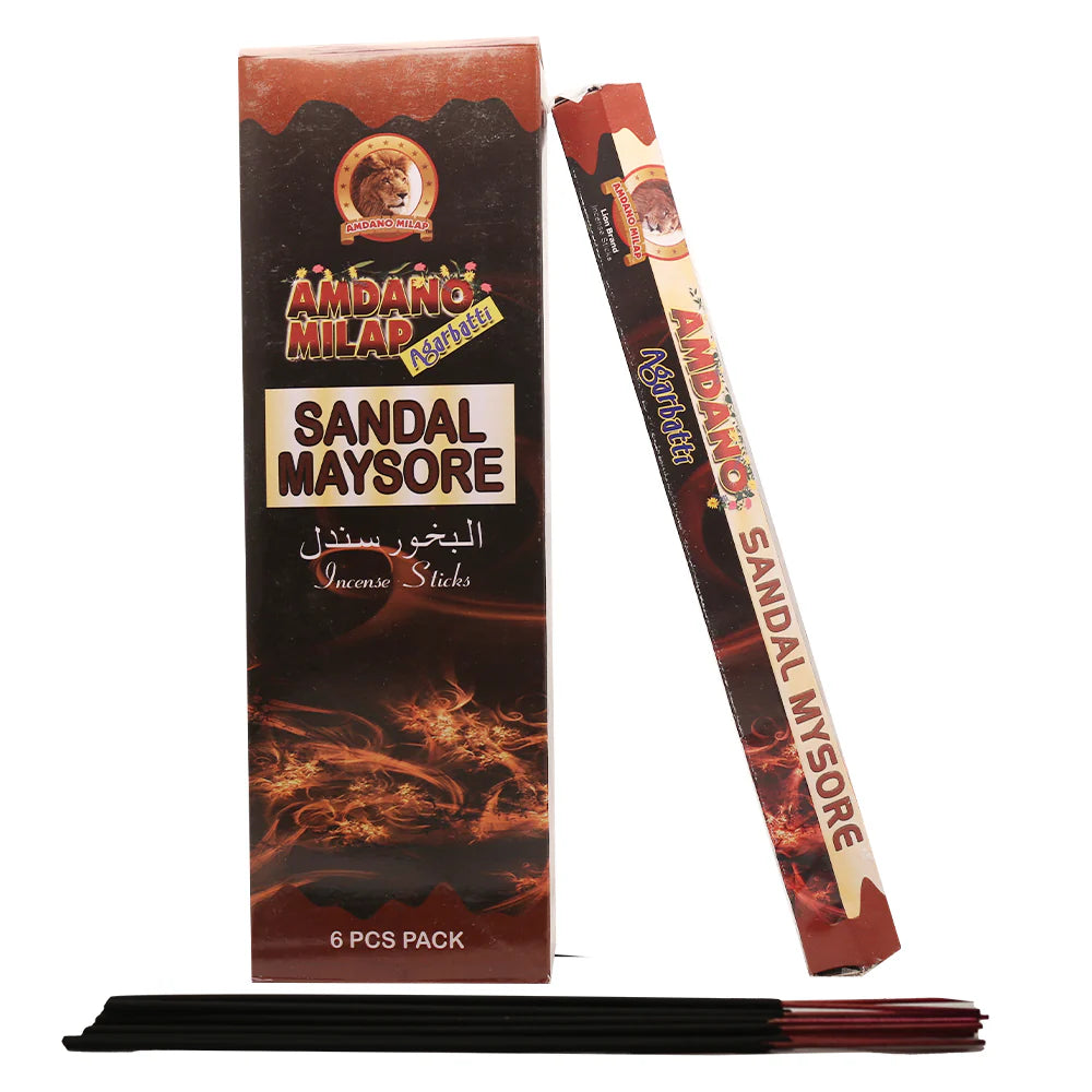 Amdano Sandal Mysore Agarbatti Pack of 12
