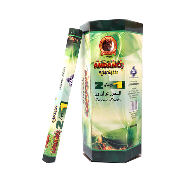 Amdano 2 In 1 Agarbatti Pack of 12