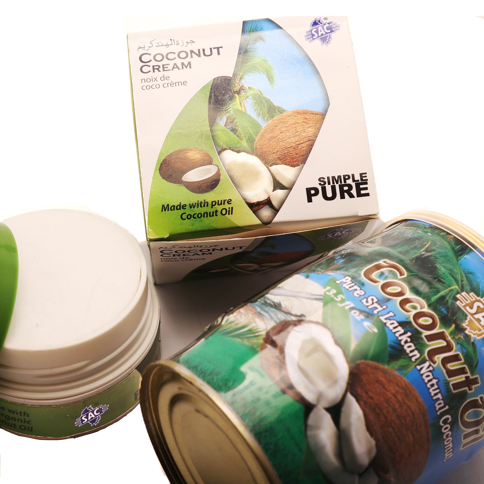 Coconut Oil and Cream - Pack of Coconut Oil And Coconut Cream